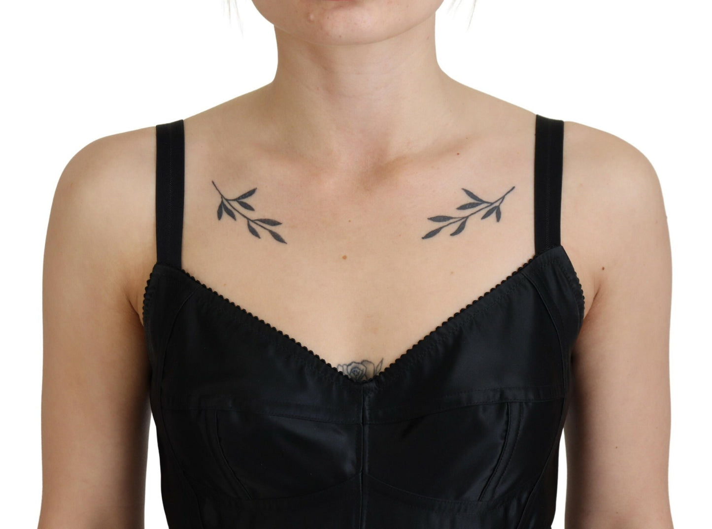 - Elegant Black Sheath A-Line Mini Dress