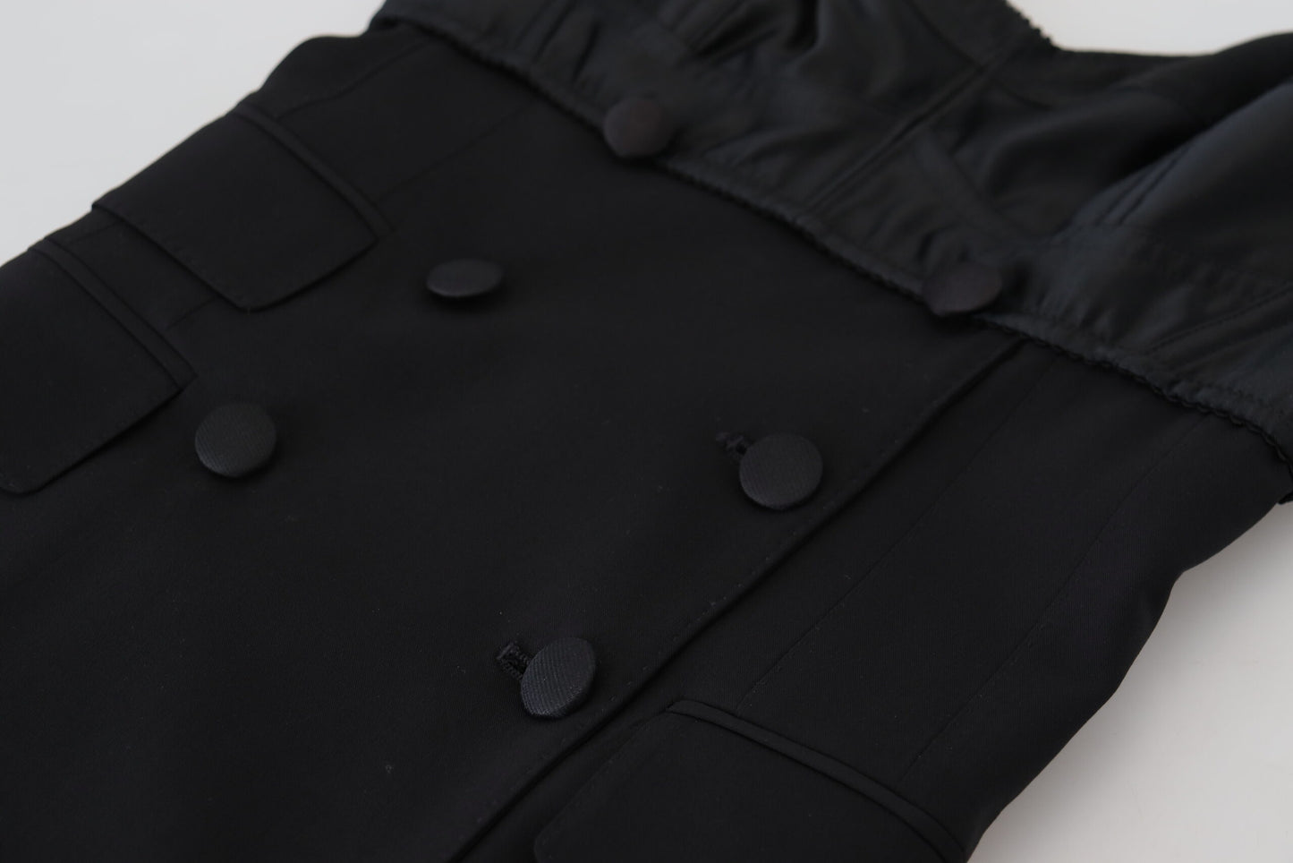 - Elegant Black Sheath A-Line Mini Dress