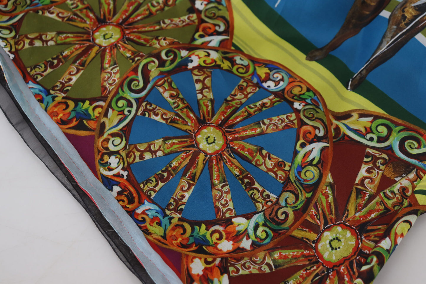 - Sicilian Elegance Long Silk Dress