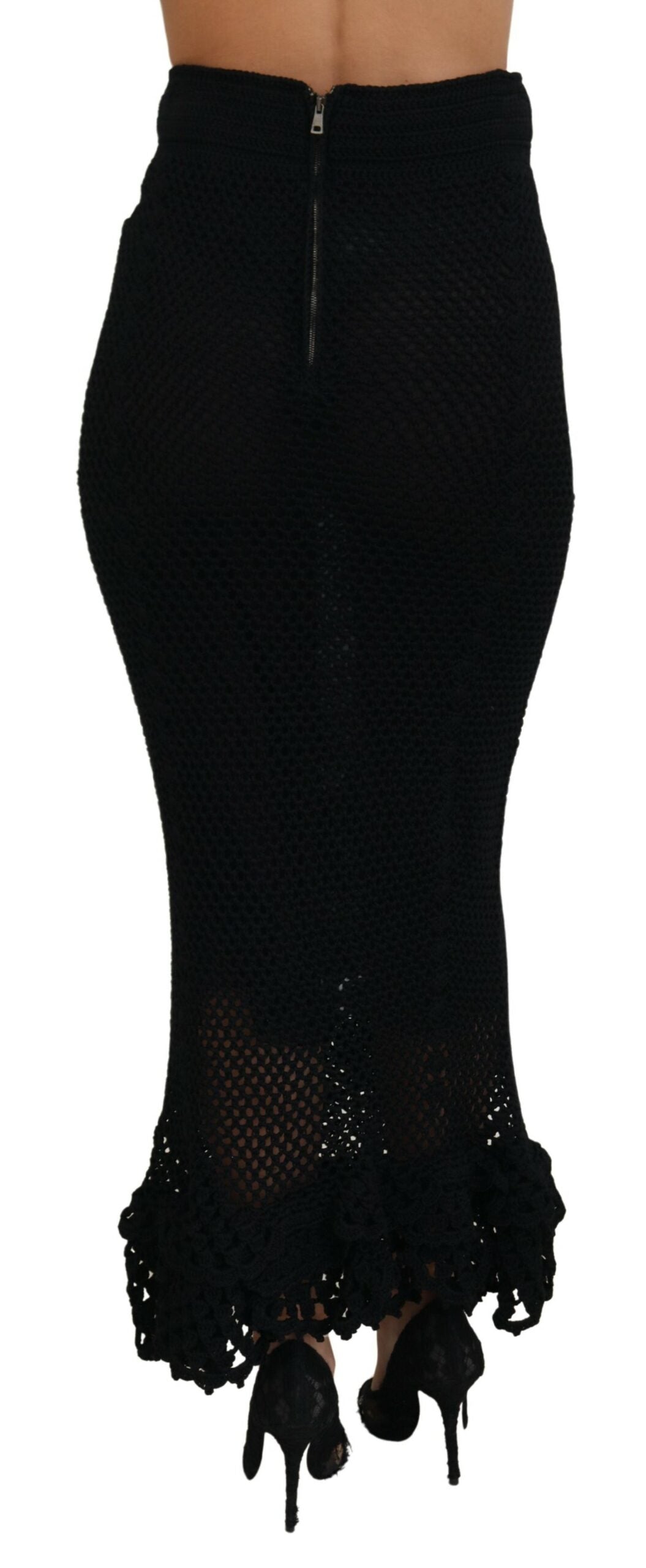 - Elegant High Waist Mermaid Maxi Skirt