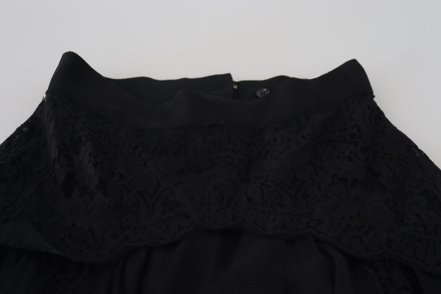 - Elegant High-Waist Midi Silk-Blend Skirt