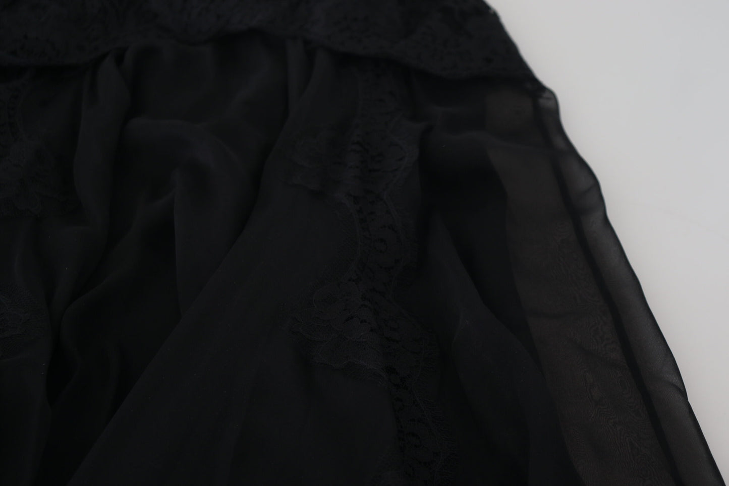 - Elegant High-Waist Midi Silk-Blend Skirt