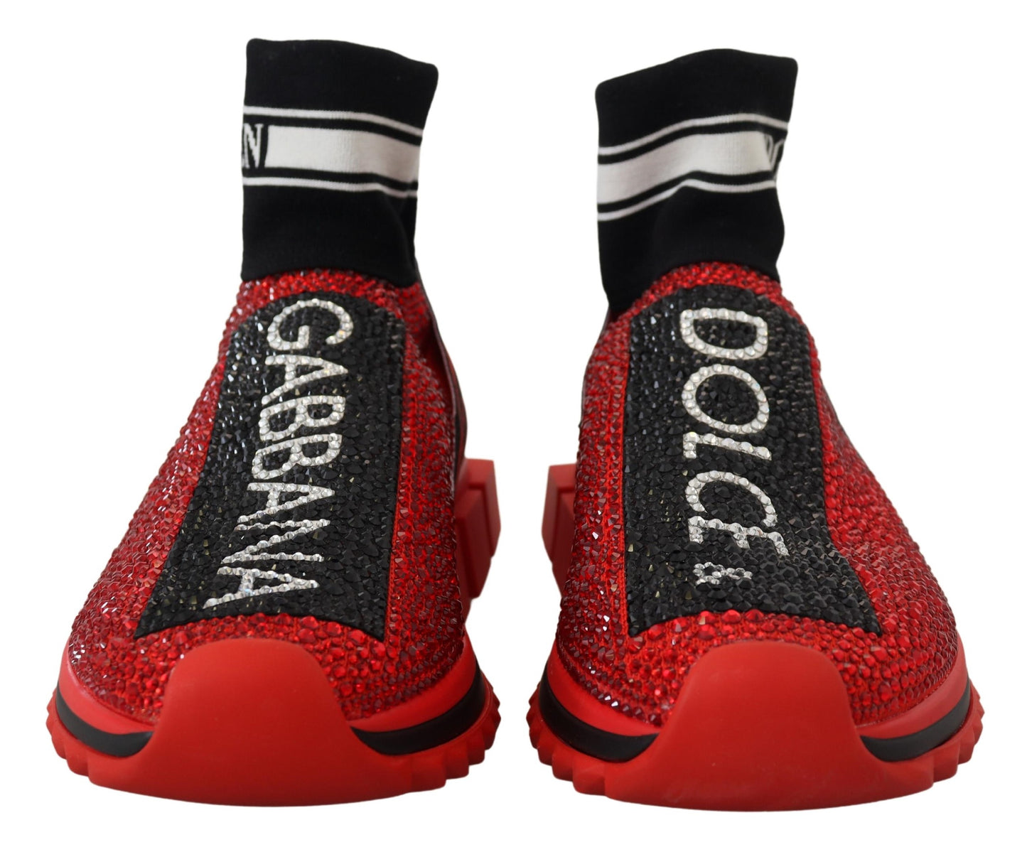 - Exquisite Red Sorrento Slip-On Sneakers