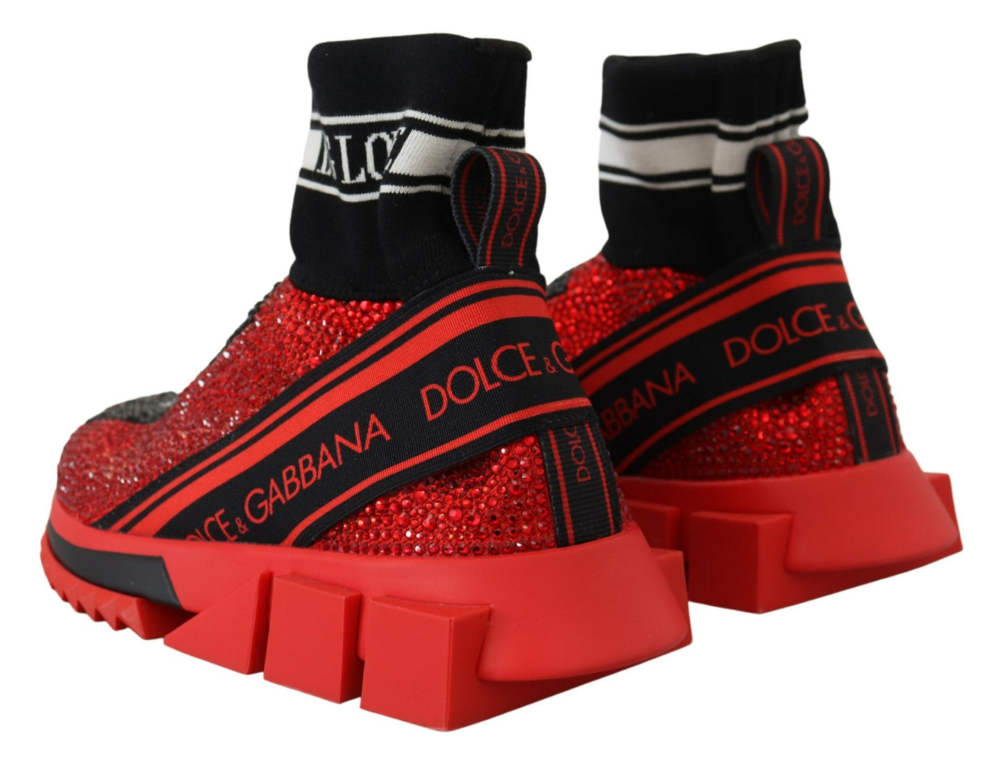 - Exquisite Red Sorrento Slip-On Sneakers