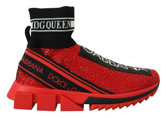 - Exquisite Red Sorrento Slip-On Sneakers