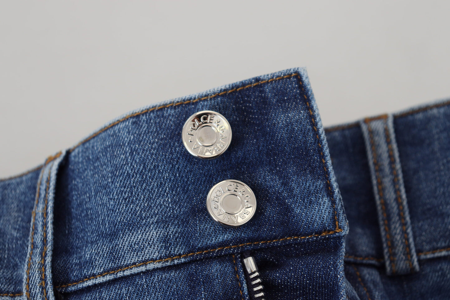 - Elegant High Waist Blue Jeans