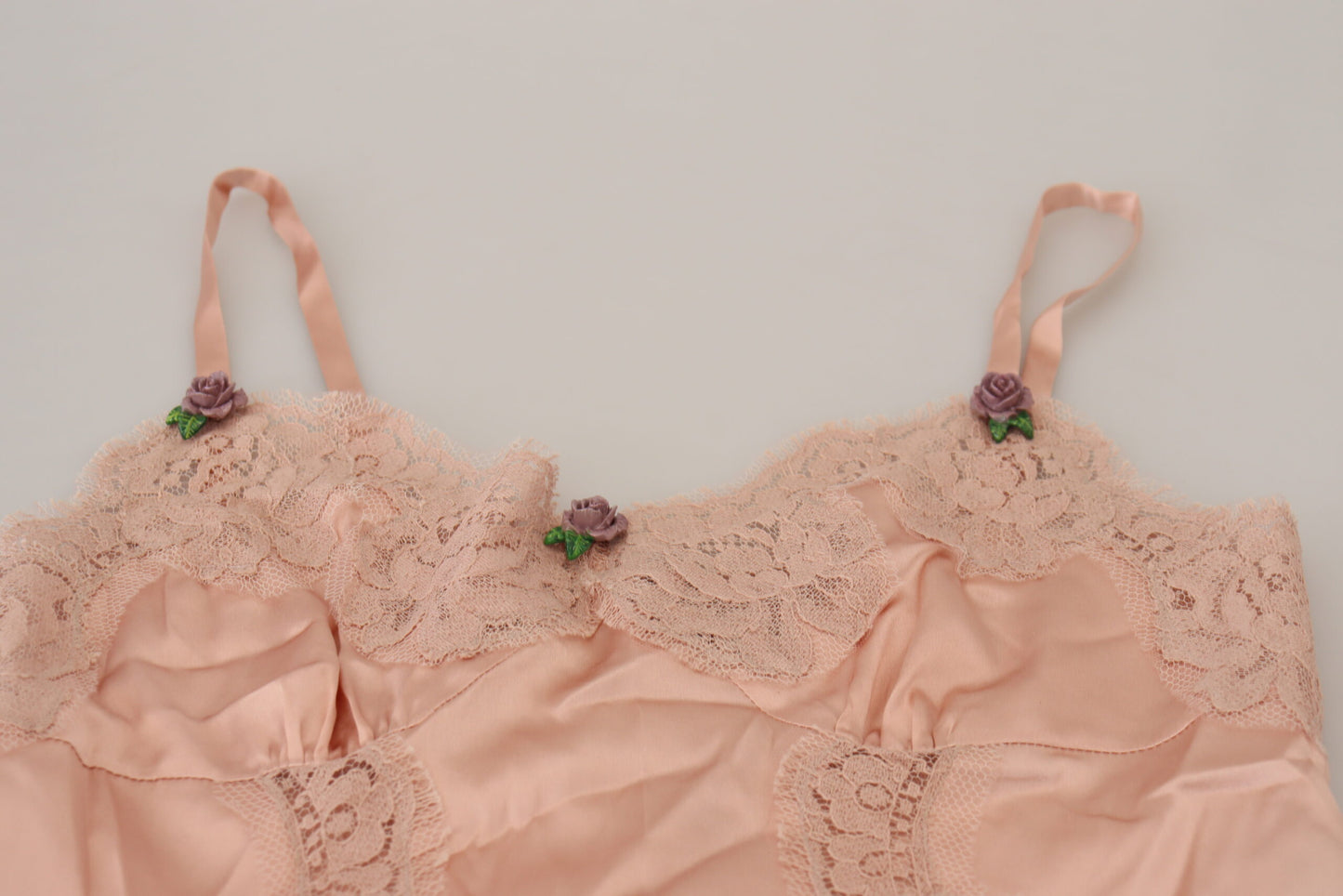 - Elegant Pink Silk Lingerie Top