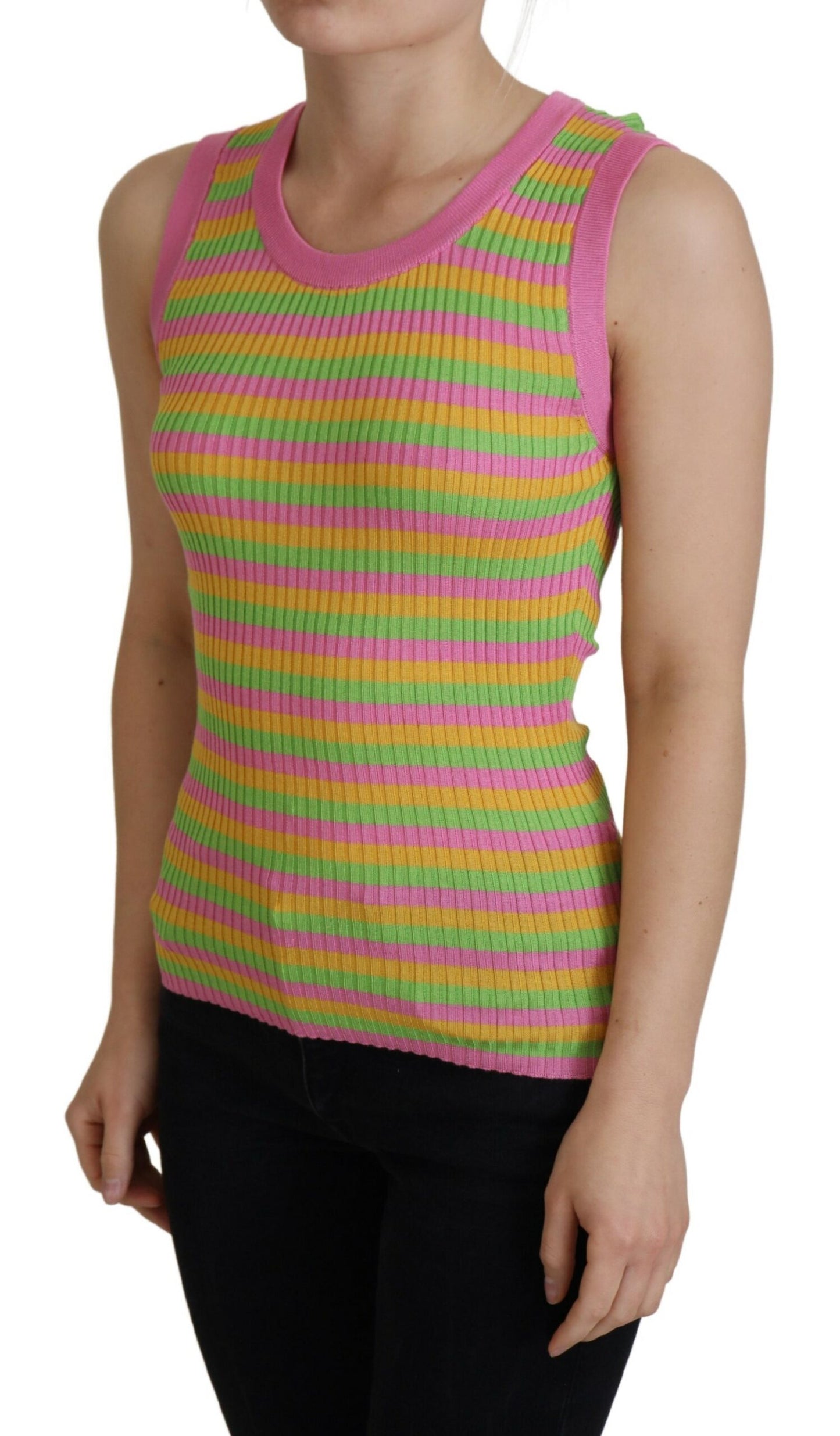 - Elegant Silk Sleeveless Tank Top Vest