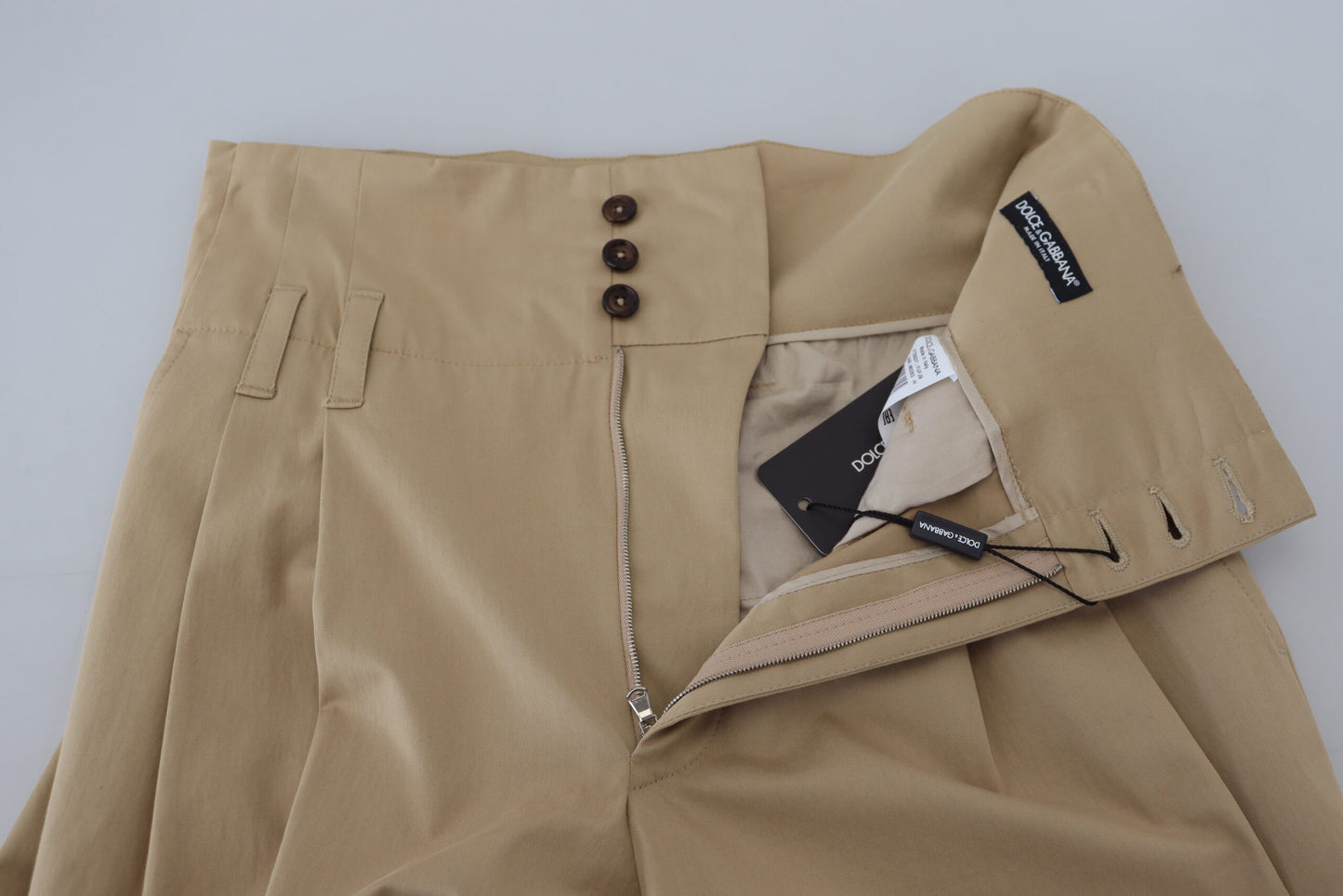 - Elegant High Waist Tapered Trousers
