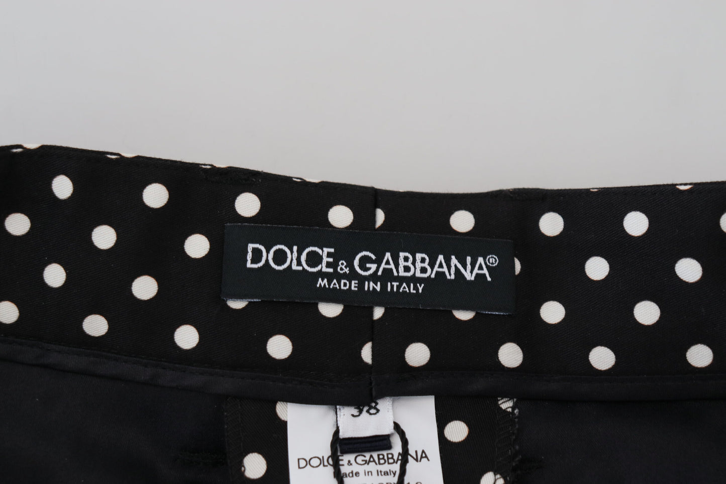 - Elegant High-Waist Polka Dot Pants