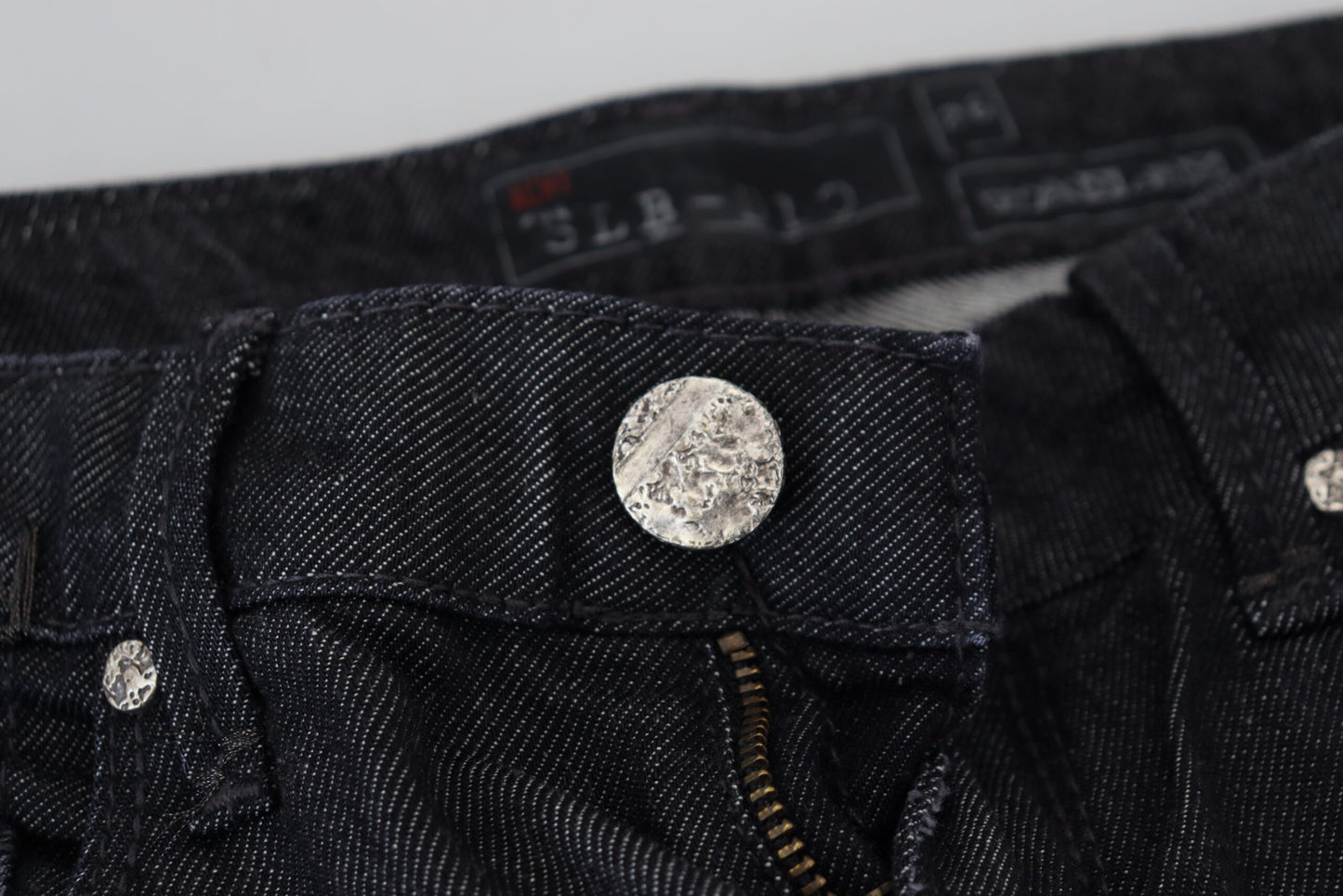 - Chic Black Low Waist Straight Jeans
