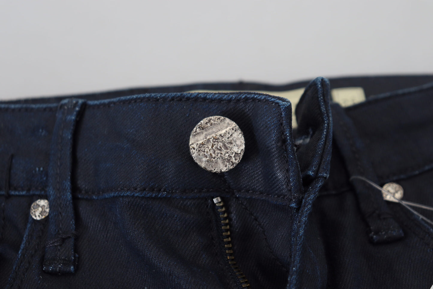 - Chic Low Waist Skinny Jeans in Blue