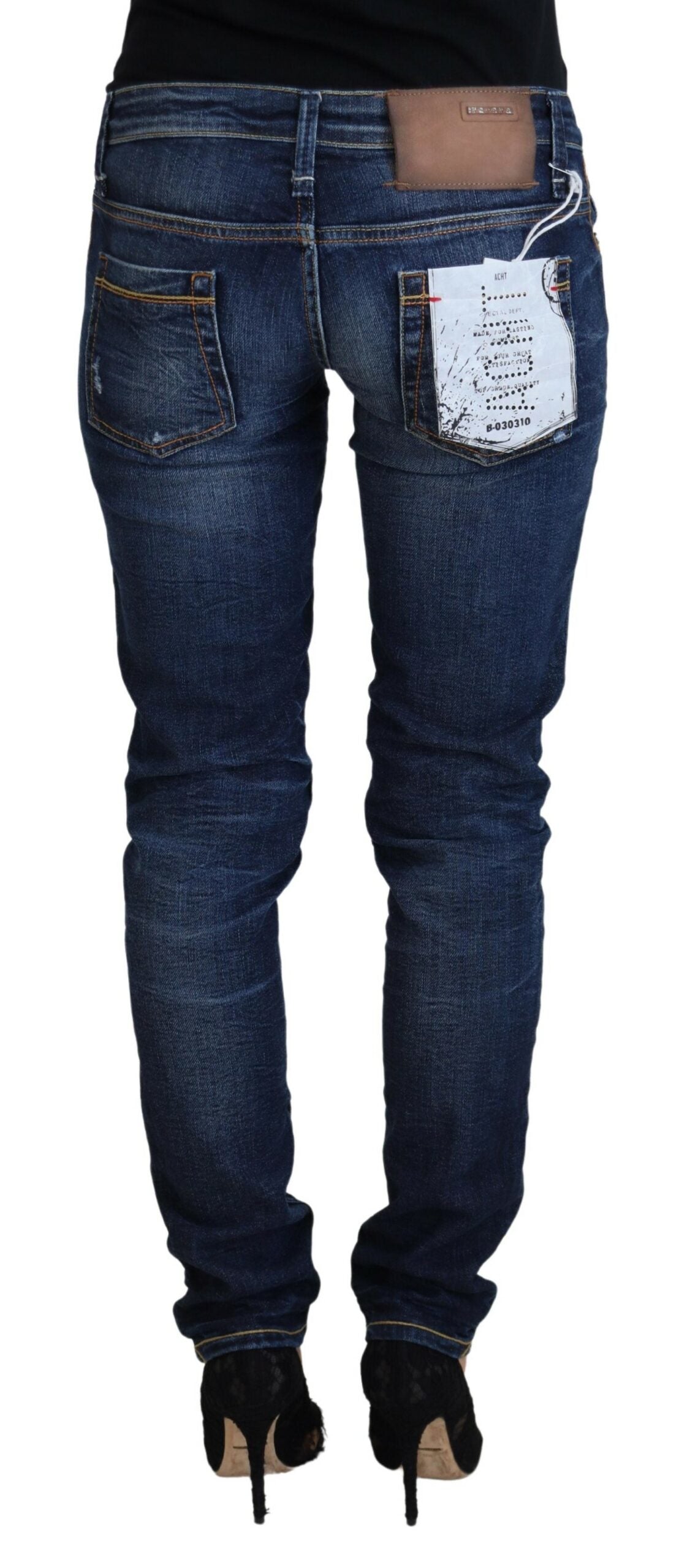 - Chic Low Waist Designer Skinny Jeans