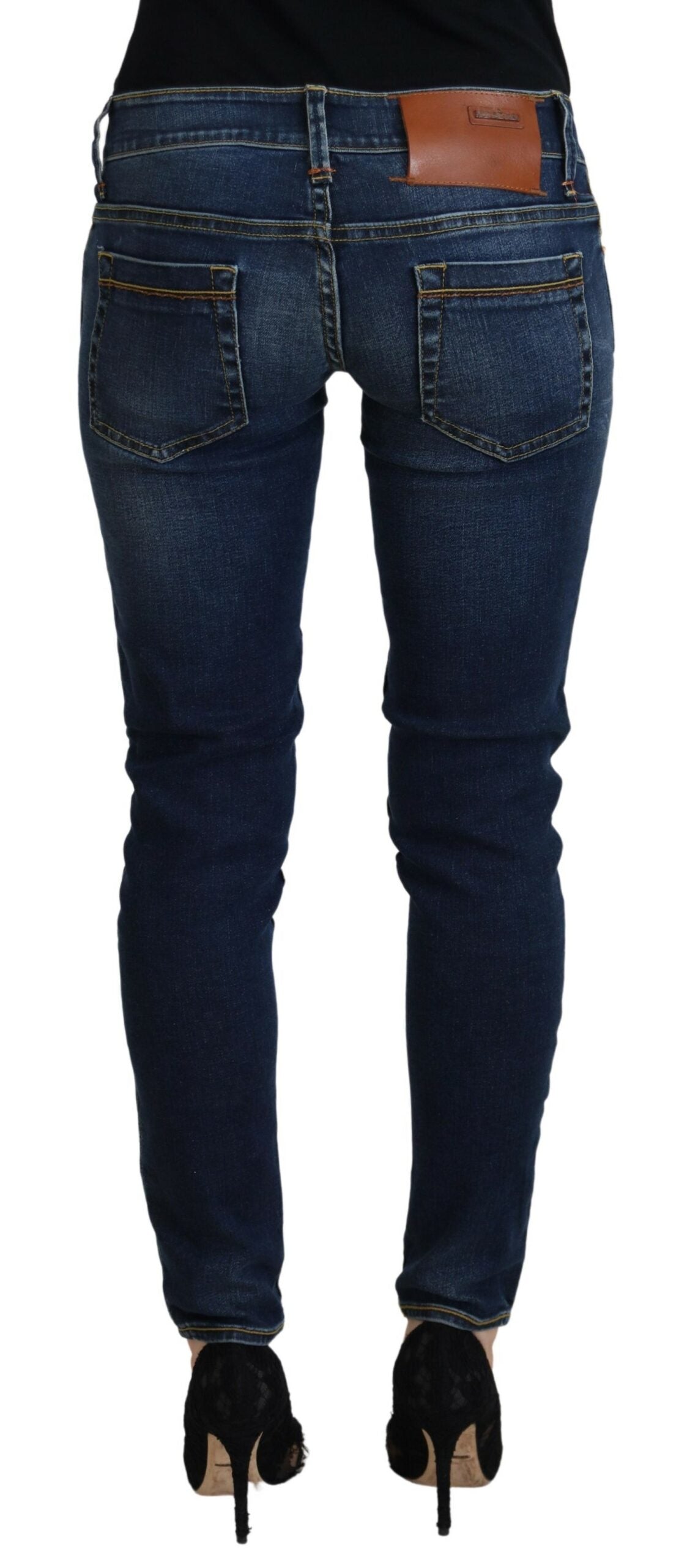 - Chic Low Waist Skinny Denim
