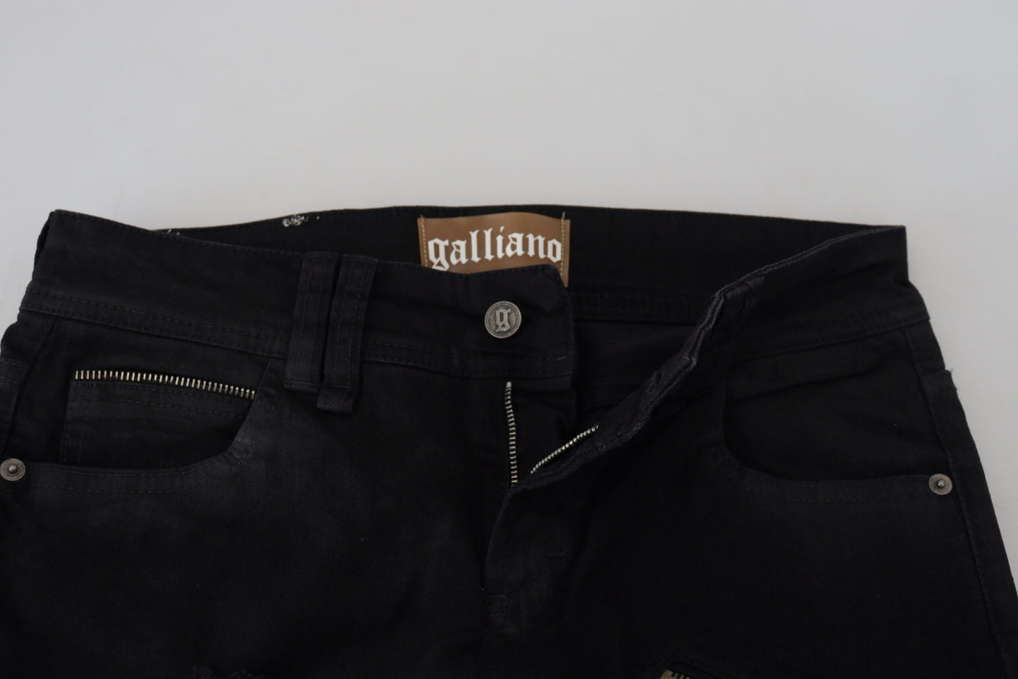 - Chic Mid Waist Flared Black Jeans