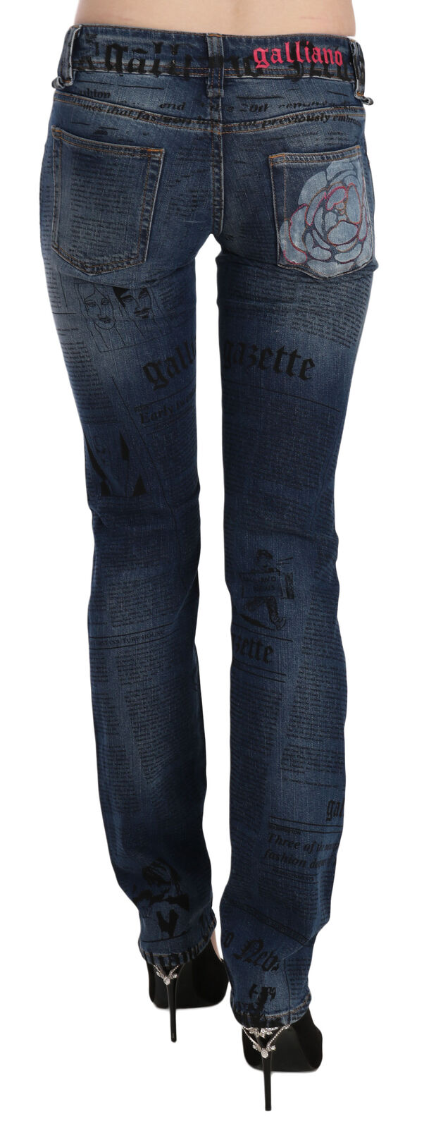 - Chic Blue Gazette Skinny Denim