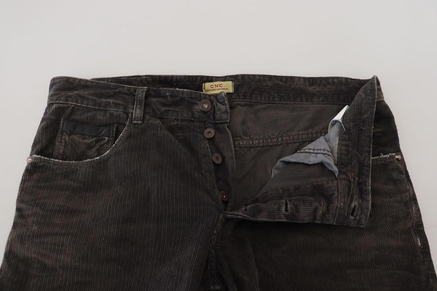 - Stylish Gray Corduroy Denim Jeans