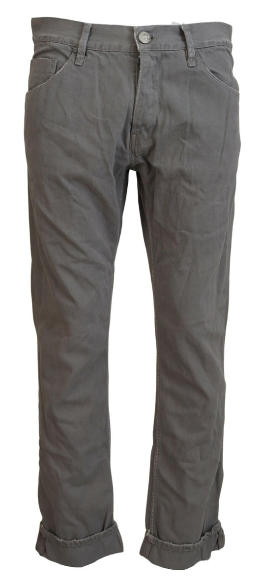 - Sleek Regular Denim Gray Jeans