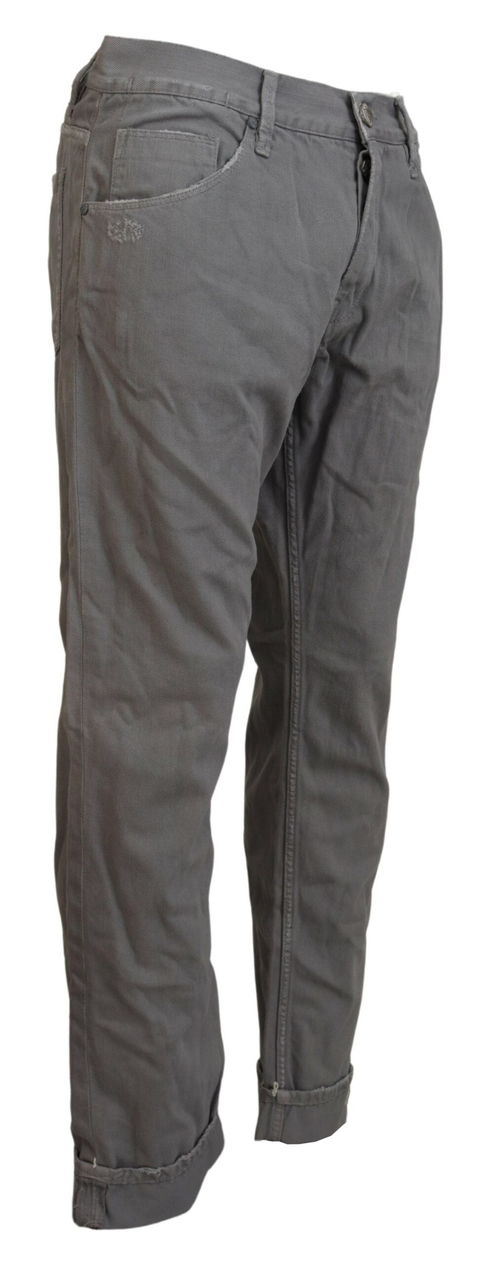 - Sleek Regular Denim Gray Jeans