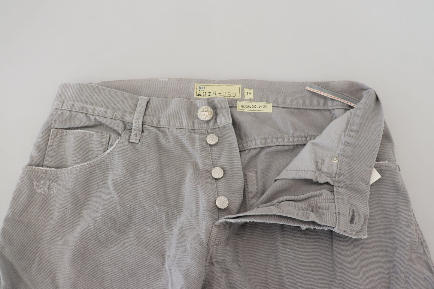 - Sleek Regular Denim Gray Jeans
