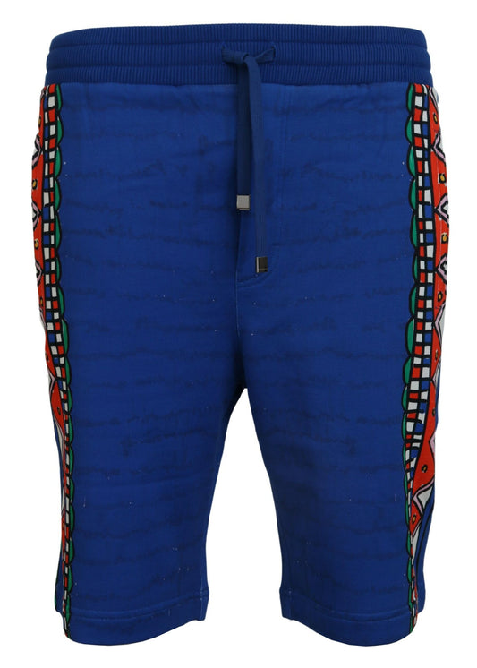 - Elegant Multicolor Printed Cotton Shorts