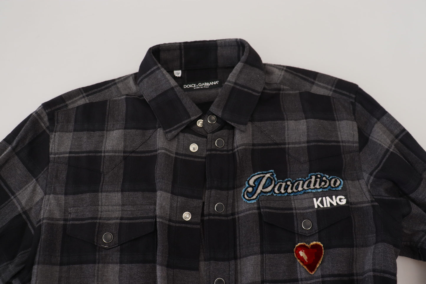 - Elegant Black and Gray Button Down Shirt
