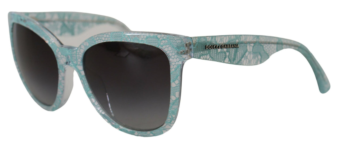 - Elegant Blue Lace Detail Sunglasses