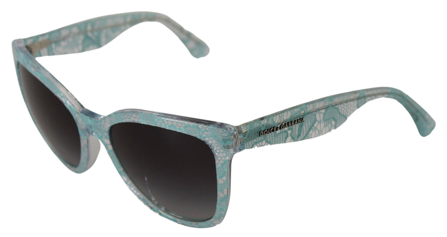 - Elegant Blue Lace Detail Sunglasses