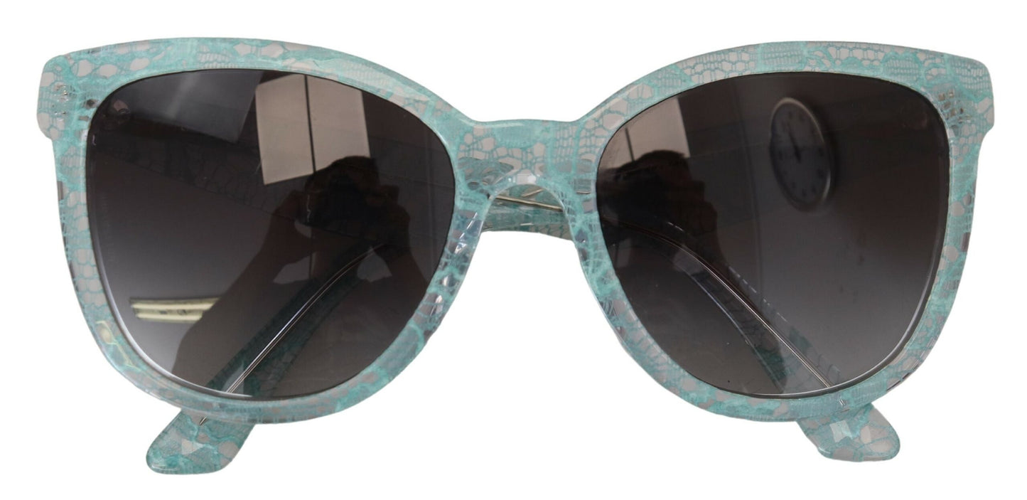 - Elegant Blue Lace Detail Sunglasses