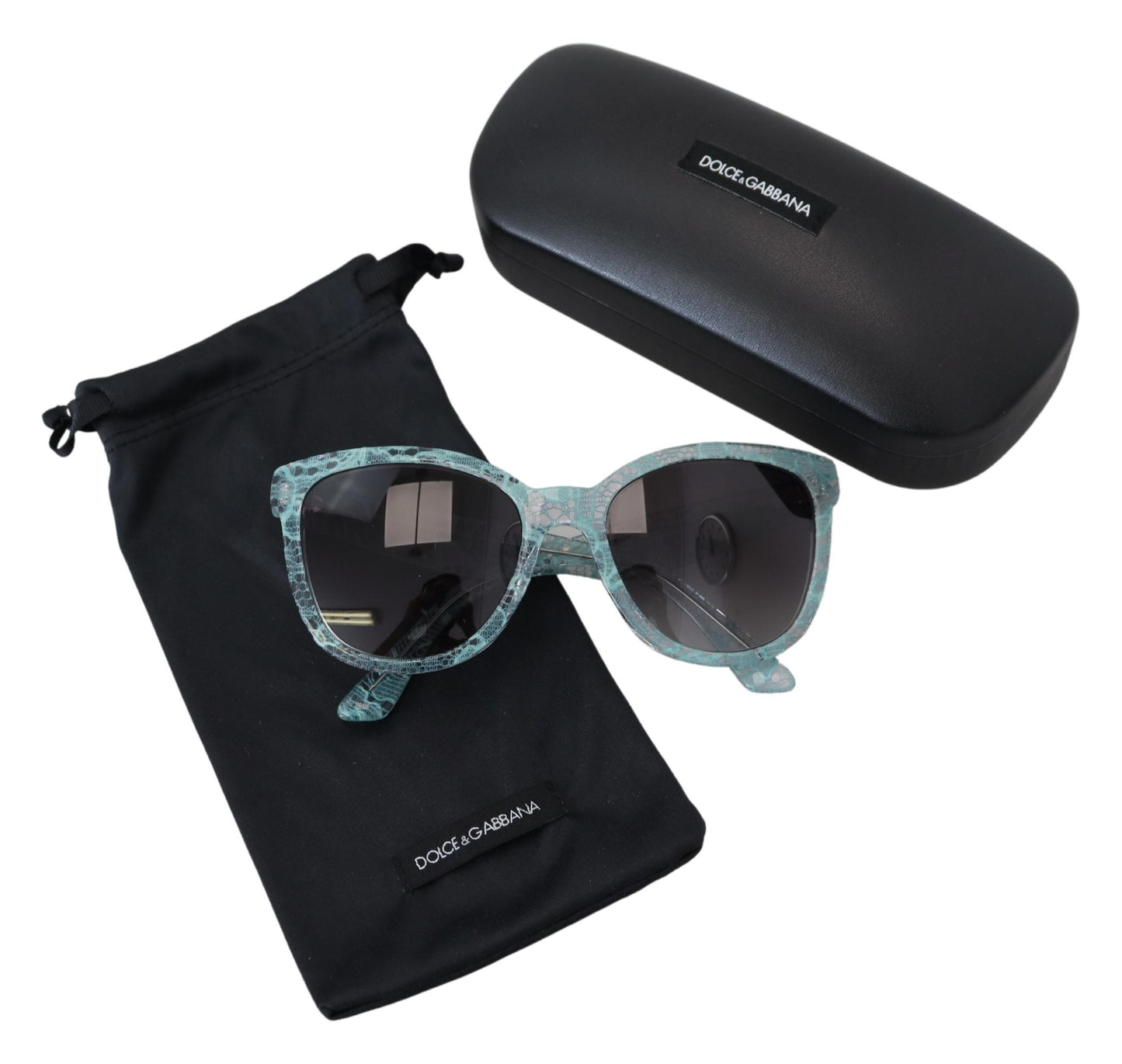 - Elegant Blue Lace Detail Sunglasses