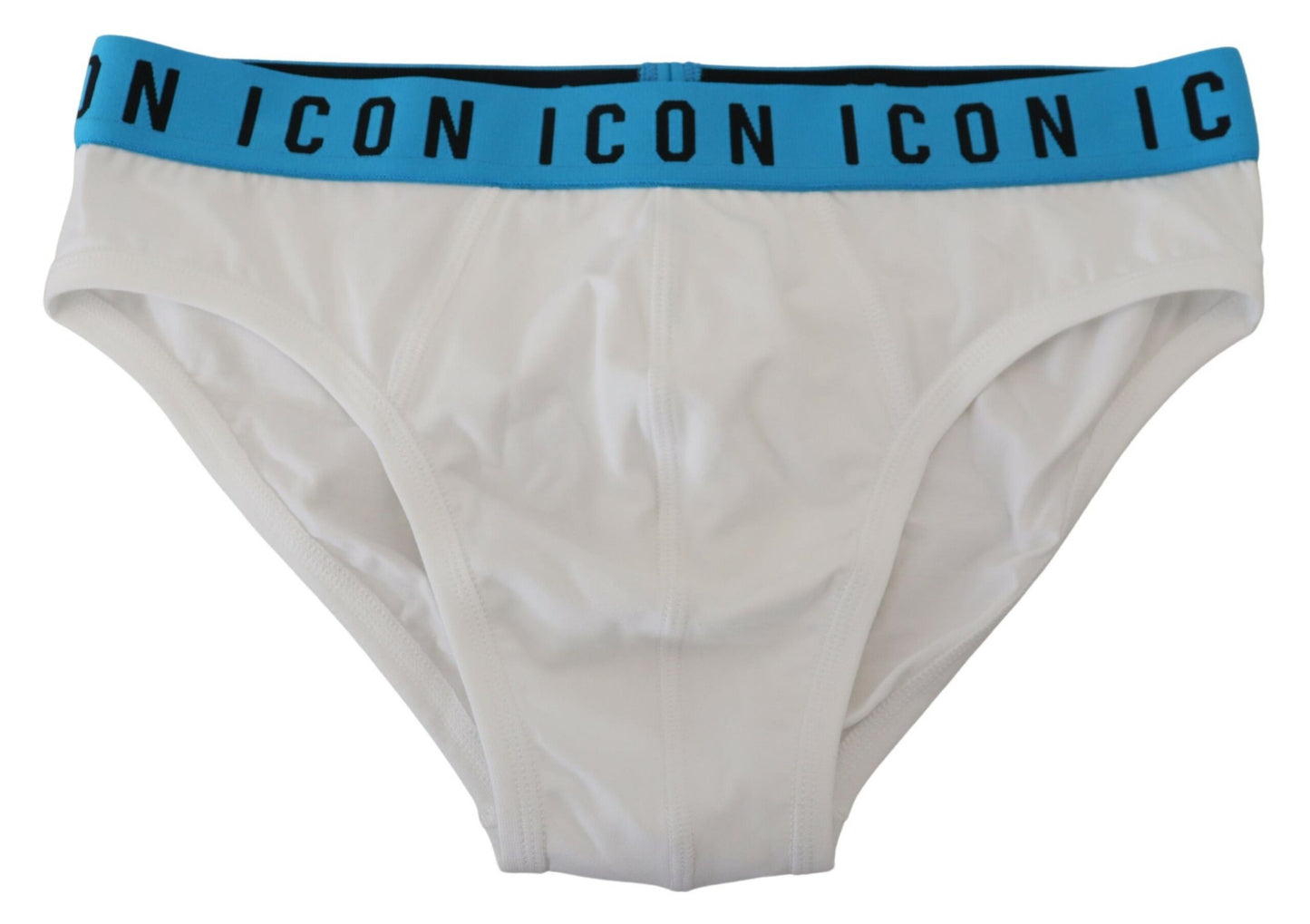 - Elegant White Cotton Stretch Briefs