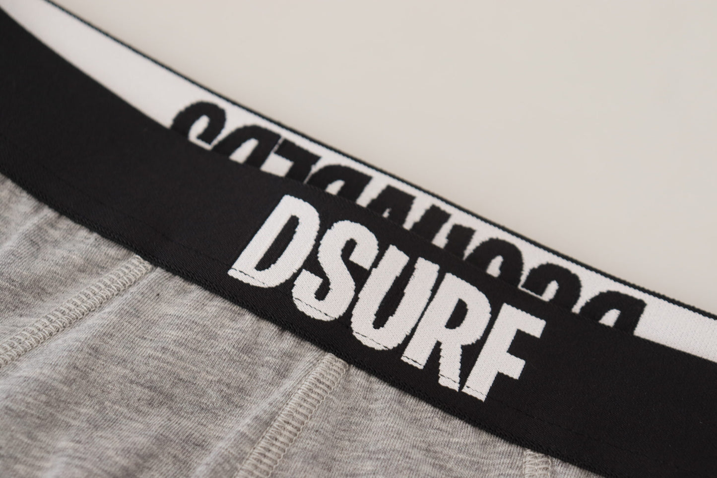 - Elegant Gray Cotton Stretch Briefs