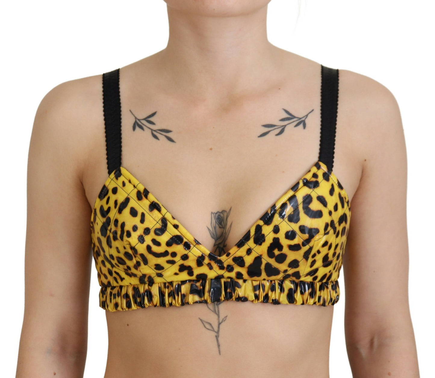 - Chic Leopard Print Sleeveless Corset Top