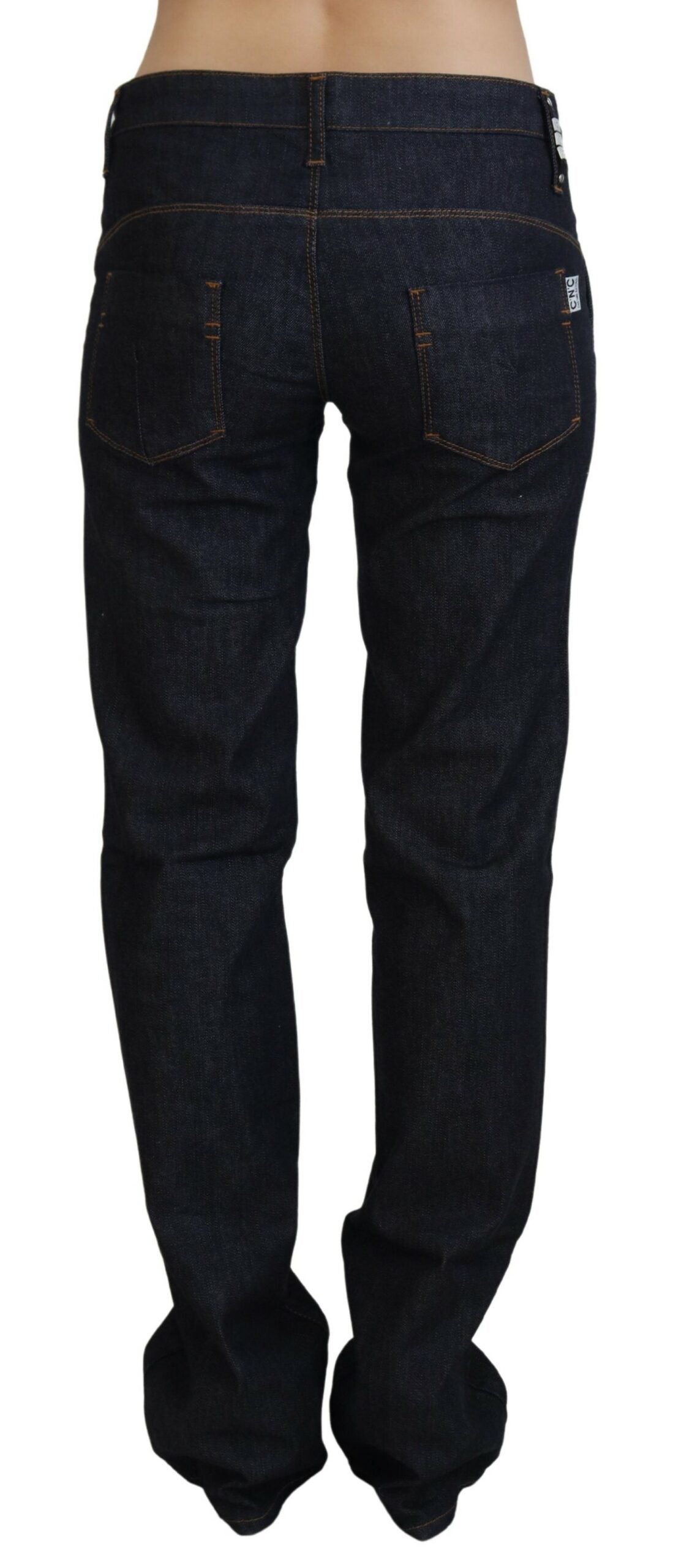 - Chic Low Waist Straight Leg Designer Jeans