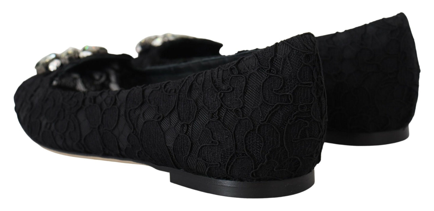 - Elegant Floral Lace Flat Vally Shoes