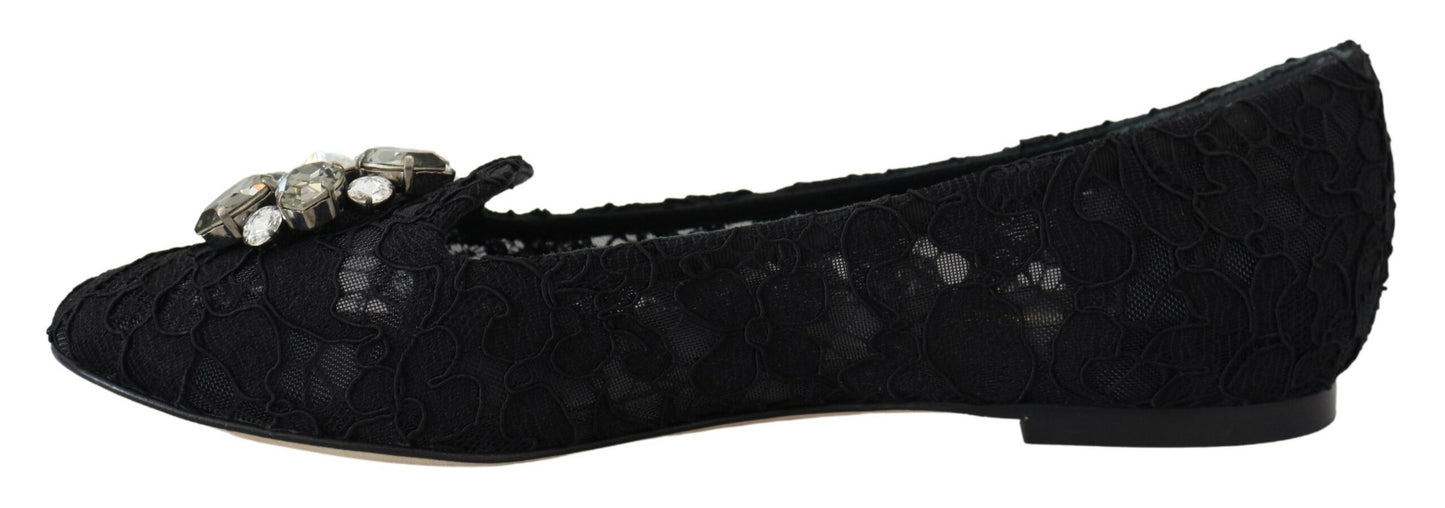 - Elegant Floral Lace Flat Vally Shoes