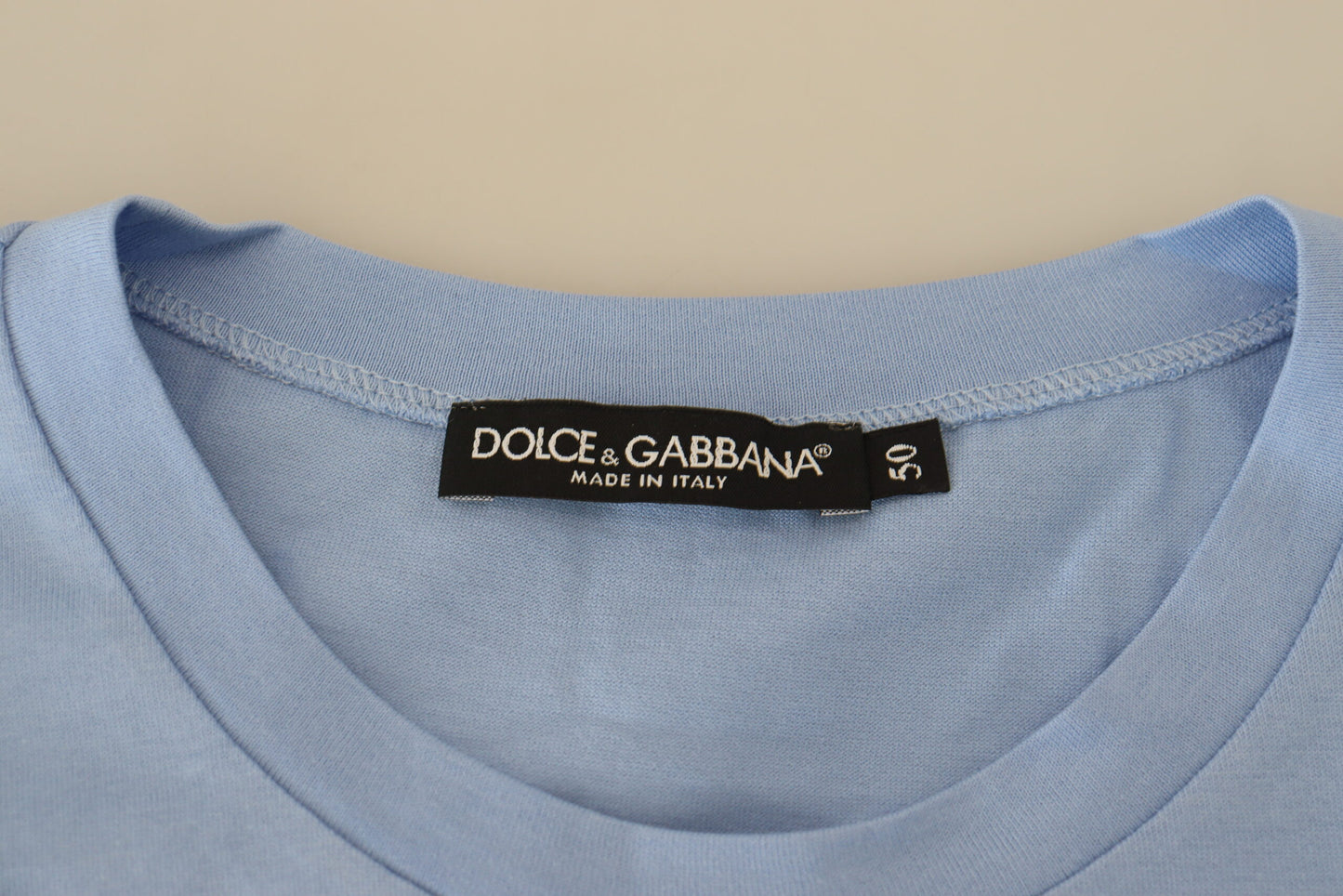 - Elegant Light Blue Cotton Tee