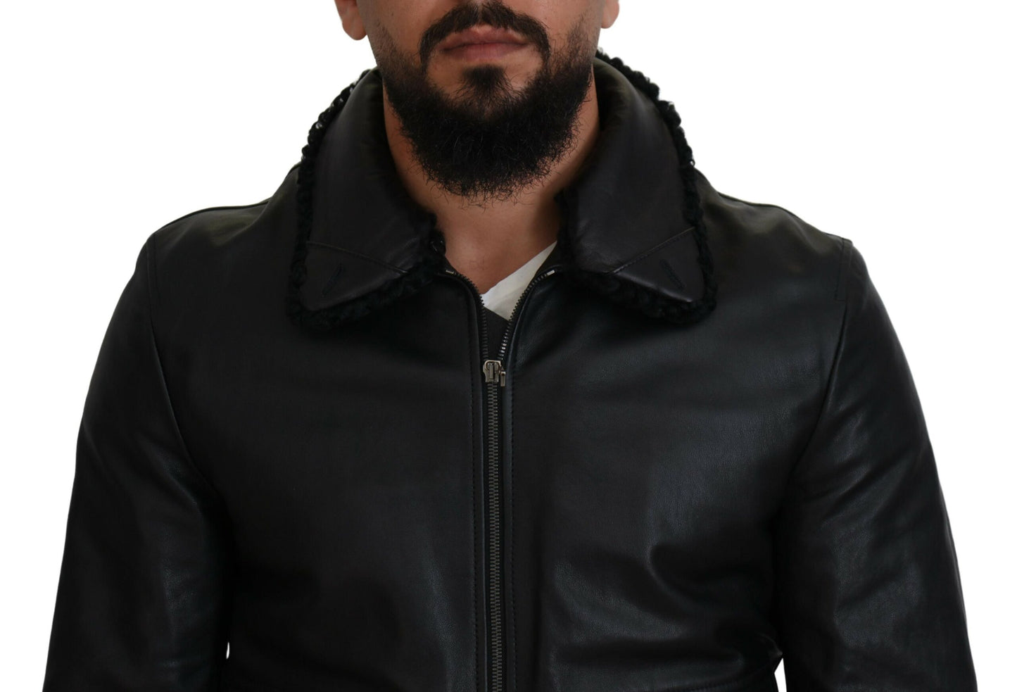 Chic Black Leather Silk-Lined Jacket - The Luxe Alliance