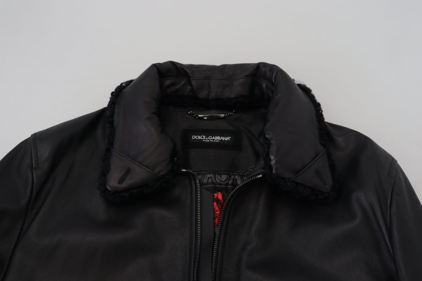 Chic Black Leather Silk-Lined Jacket - The Luxe Alliance