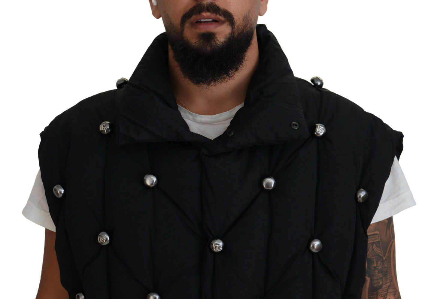 - Elegant Black Sleeveless Vest Jacket