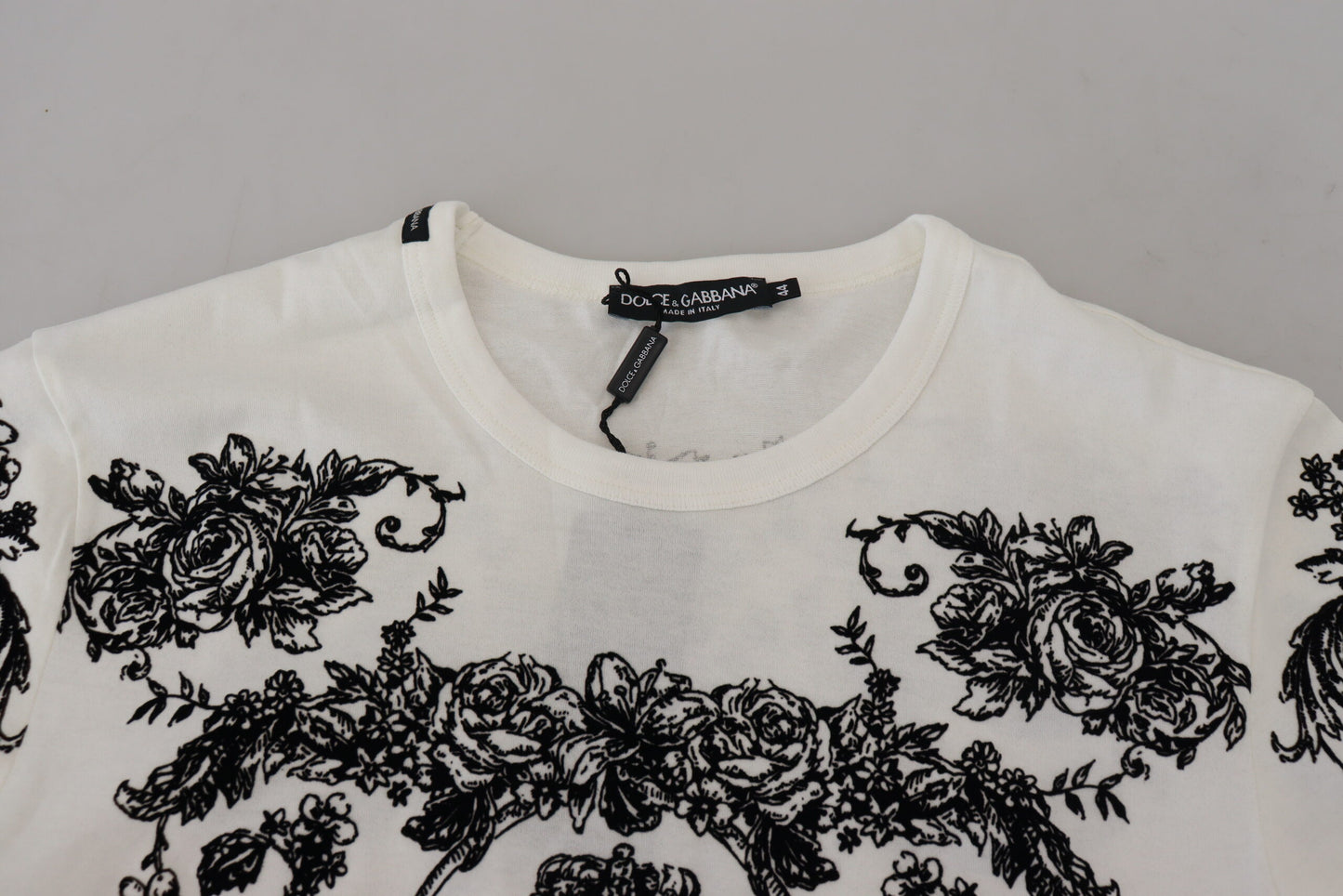 - Elegant Floral Crown Tee