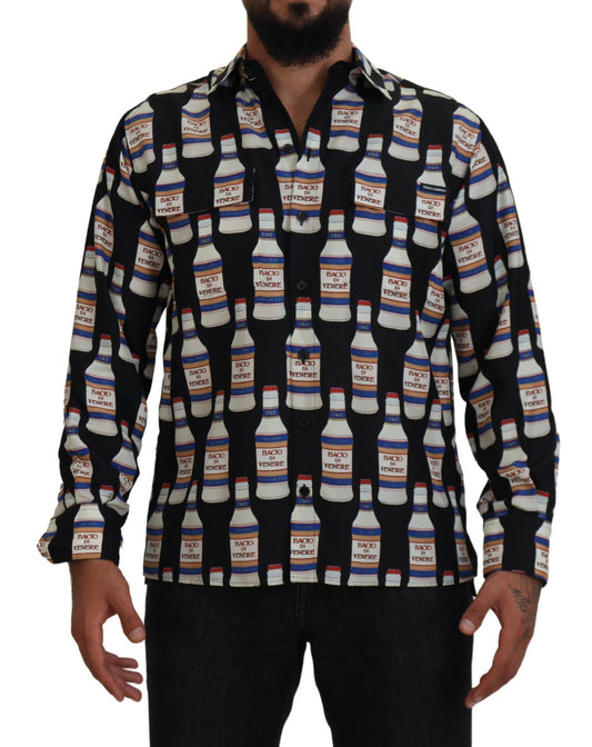- Elegant Silk Casual Long Sleeve Shirt