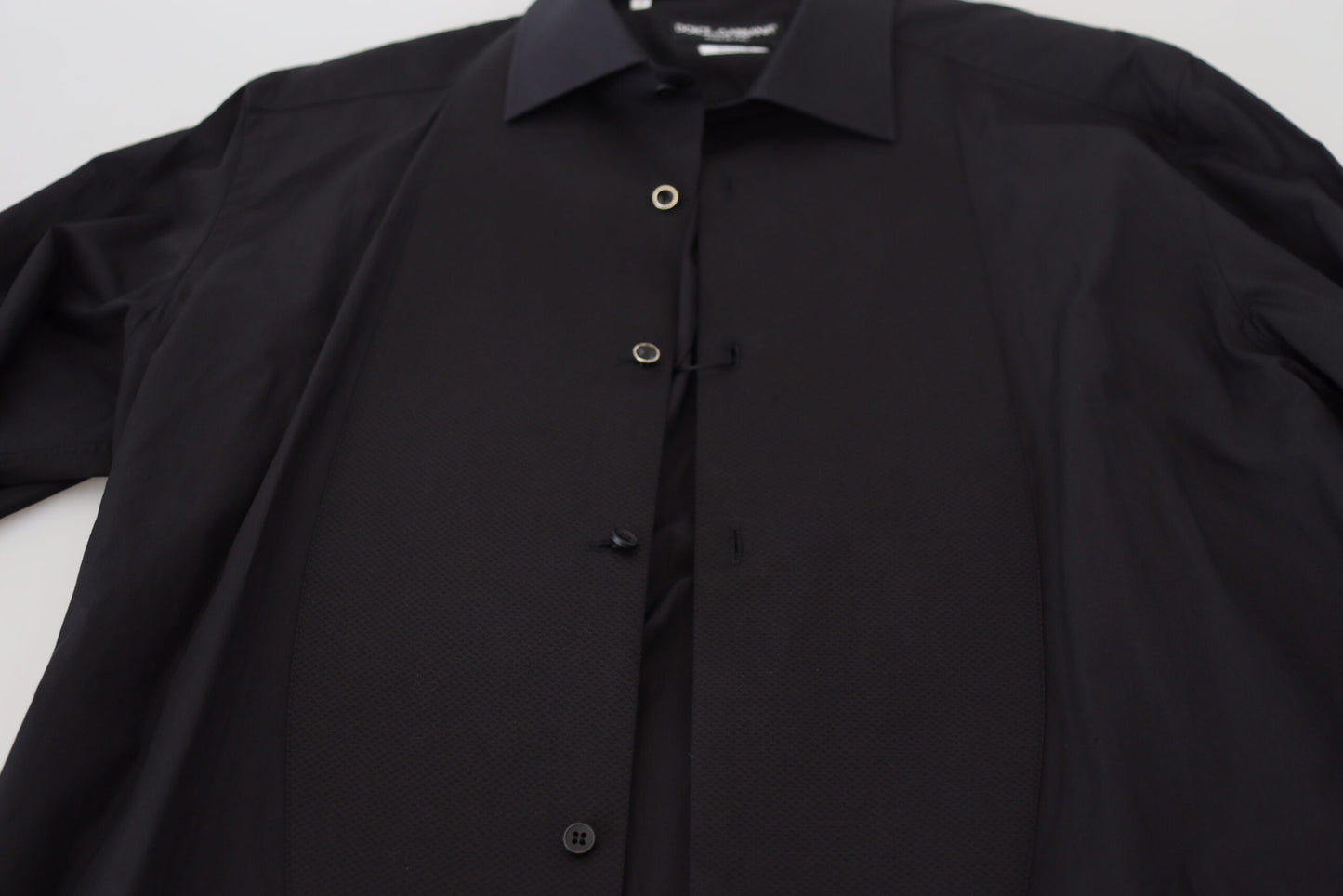 - Elegant Black Formal Long Sleeve Shirt