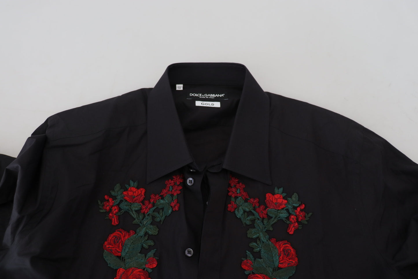 - Elegant Floral Embroidered Cotton Shirt