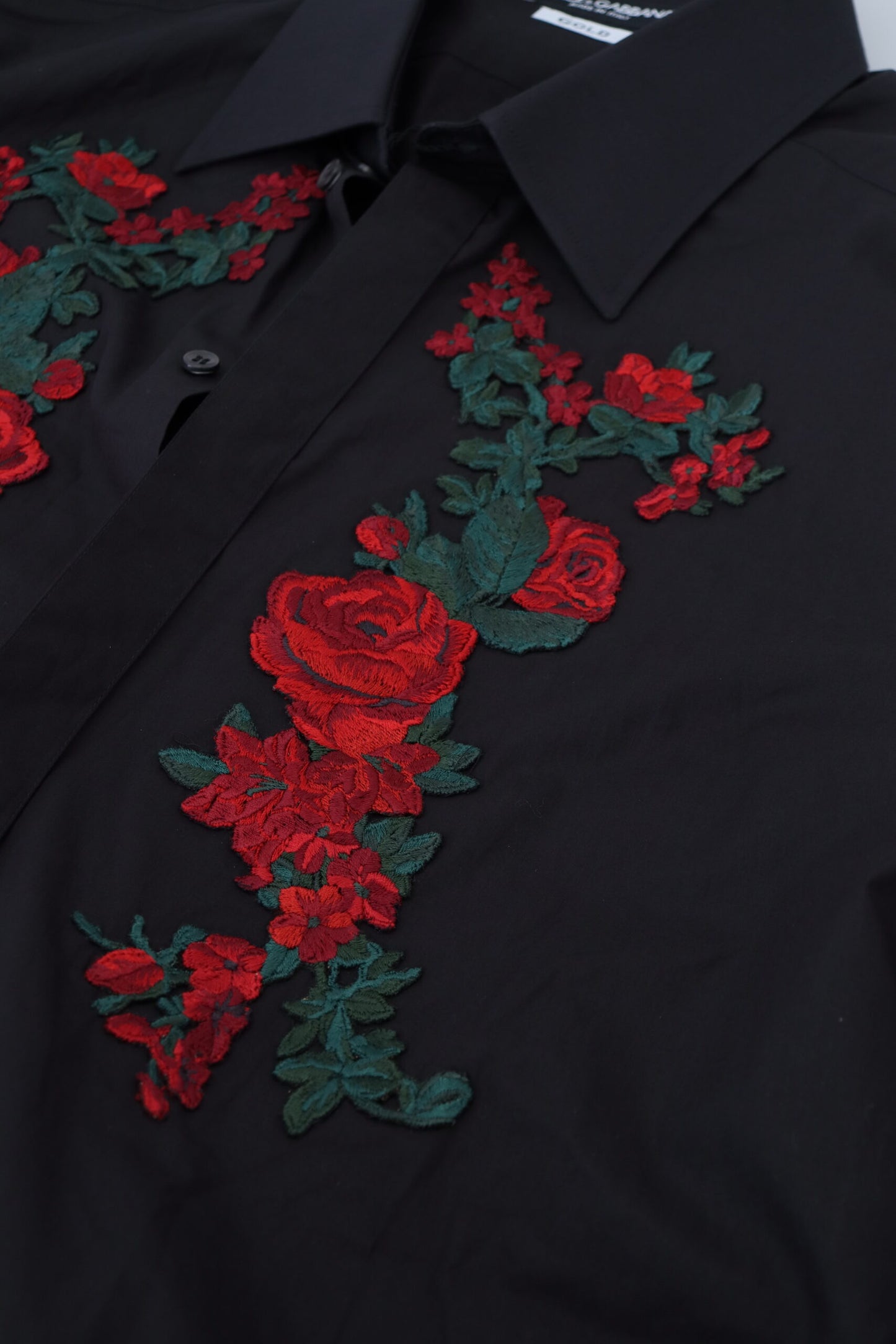 - Elegant Floral Embroidered Cotton Shirt