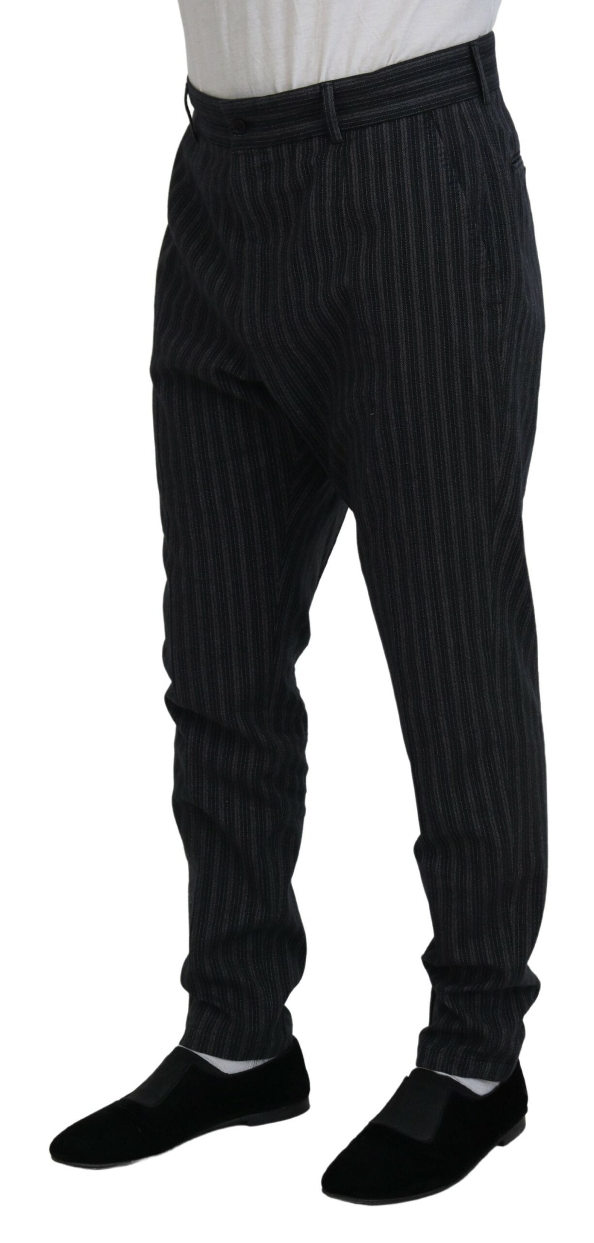 - Elegant Striped Chino Dress Pants