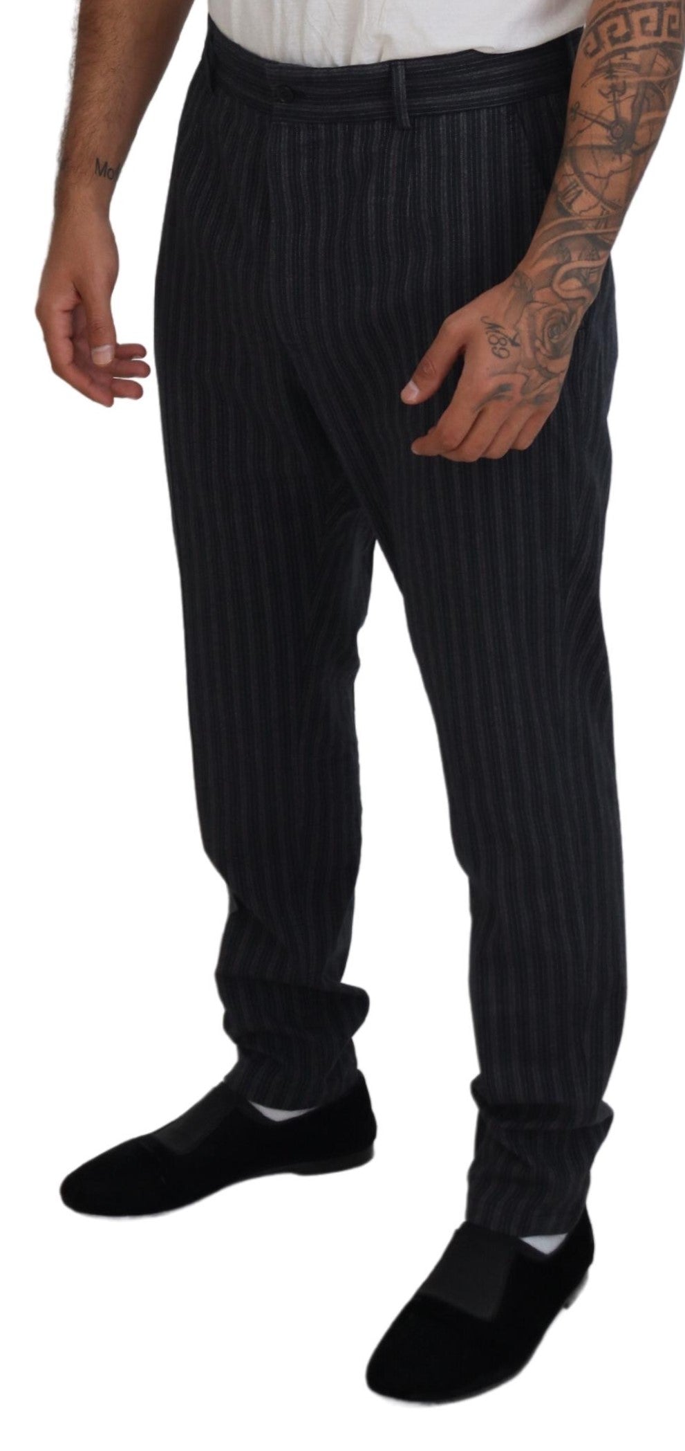 - Elegant Striped Chino Dress Pants