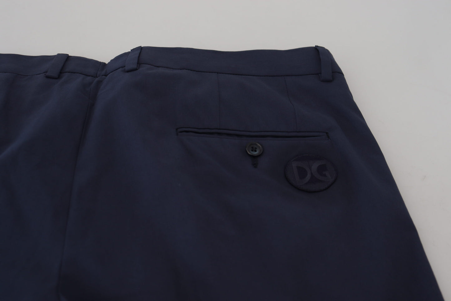 - Elegant Dark Blue Chino Dress Pants