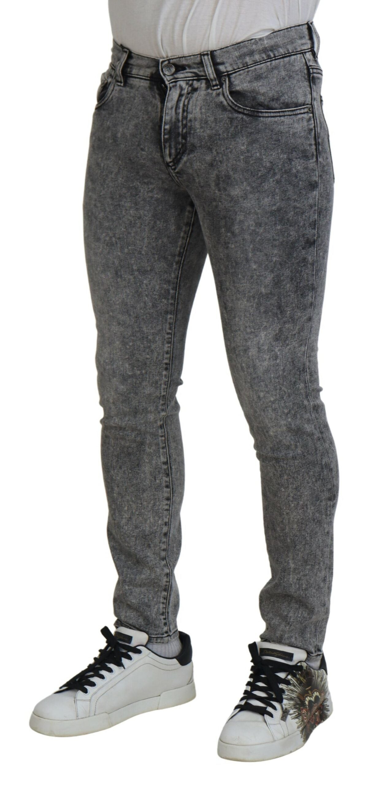 - Elegant Grey Skinny Jeans