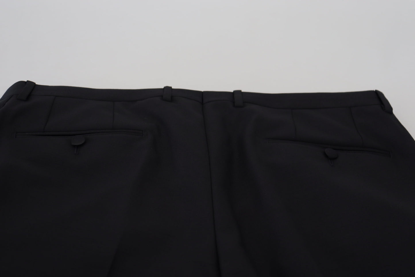 - Elegant Black Dress Pants from Virgin Wool Blend